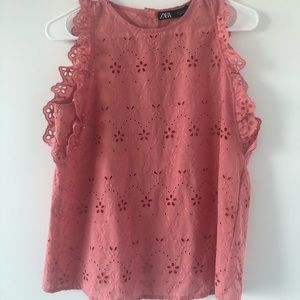 Zara Pink/Salmon Blouse